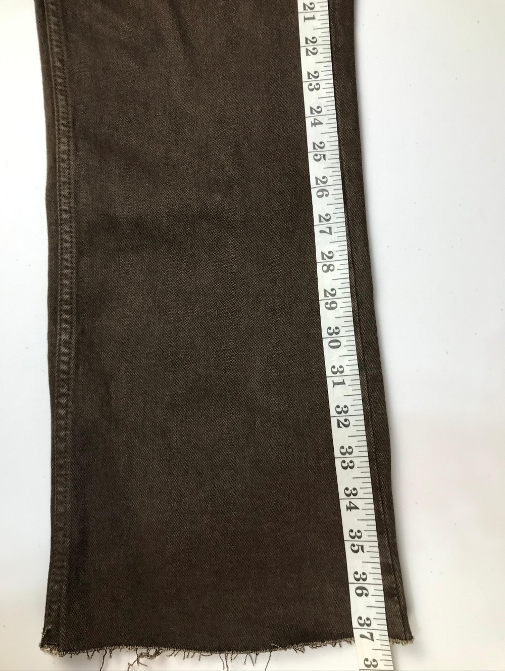 Zara Brown High Rise Crop Flare Jeans NWT Size 10 - Picture 3 of 11